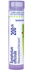 Boiron Symphytum Officinale pellets in a tube for convenient dosing.