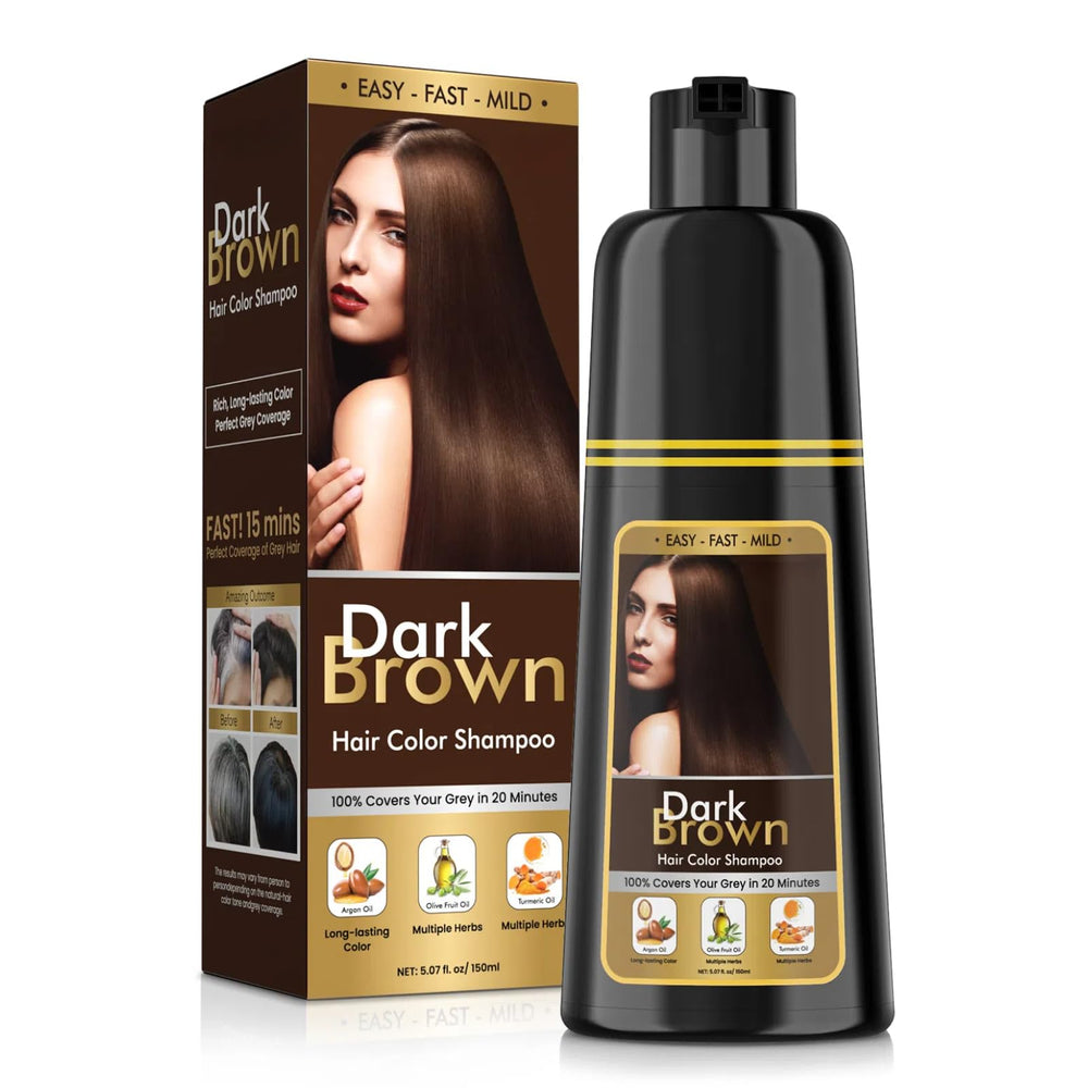 BOJICA Hair Dye Shampoo bottle ready for use, easy gray coverage