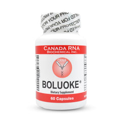 Boluoke Canada RNA bottle with capsules; supports fibrin breakdown and healthy coagulation balance.