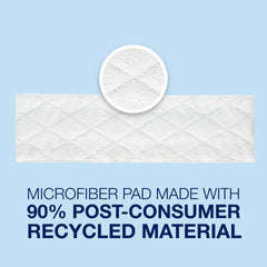 Bona microfiber cleaning pad with 3D quilted texture for strong absorption.