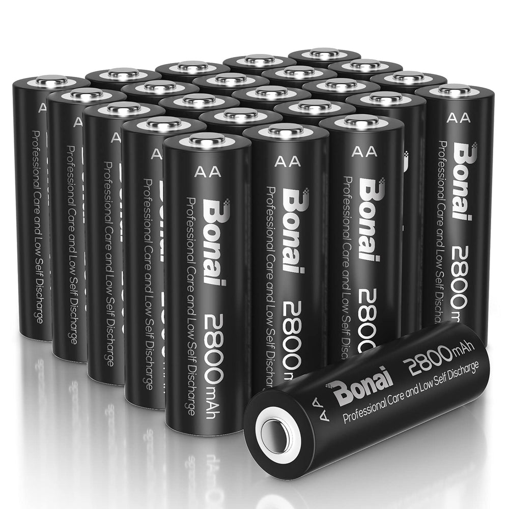BONAI rechargeable AA 2800mAh pack powering everyday devices with reliable, long-lasting performance.