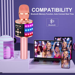 BONAOK Q78 portable Bluetooth speaker and microphone for karaoke anywhere.