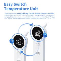 Boncare infrared thermometer with fever alarm for quick alerts