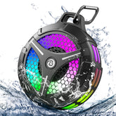 Bondidea shower speaker front view, compact waterproof design for bathrooms.