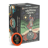 Bones Coffee Highland Grog pod showing bold aroma for a lively morning