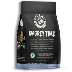 Bones Coffee S'morey Time sealed bag preserves freshness and aroma.