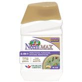 Bonide Captain Jack's NeemMax bottle ready for spray in an organic garden.