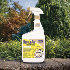 Bonide Repels-All foliage application deters deer and rabbits on plants
