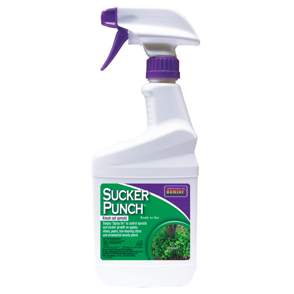 Bonide Sucker Punch spray bottle for easy post-pruning sprout control.