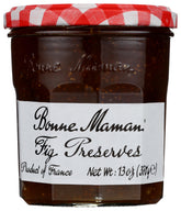 Bonne Maman Fig Preserve jar close-up, natural sweetness ideal on toast.
