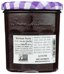 Spoonful of Bonne Maman Concord Grape Fruit Spread for tasting