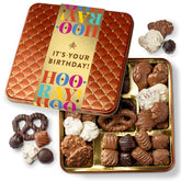 BONNIE AND POP birthday gift box with elegant chocolate assortment for celebrations.