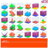 BONNYCO brain teaser cubes in bright colors, ideal as party favors to spark curiosity.