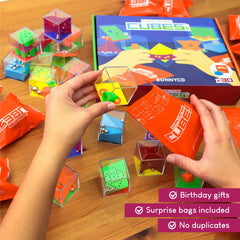 BONNYCO mini puzzle cubes for party favors and pinata fillers.