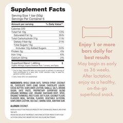Boobie Milk to the Max bar packaging showcases convenient lactation support.