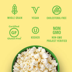 Angie's BOOMCHICKAPOP sea salt popcorn pack delivers 80 calories per bag with zero trans fats