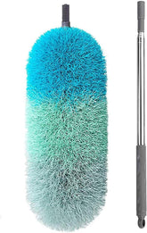 BOOMJOY microfiber feather duster with 100-inch extension pole for high ceilings
