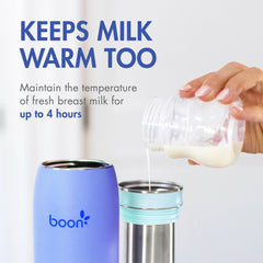 Boon Frosh travel-friendly fit in cup holders for easy outings.