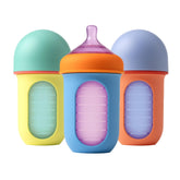 Boon Nursh bottle with air-free design reduces bubbles during feeding