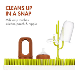 Boon Nursh bottle components are dishwasher-safe for quick cleanup