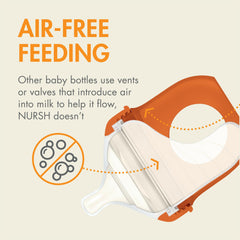 Boon Nursh slow-flow nipple supports gentle latch and feeding.