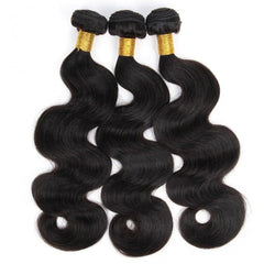 Boopwine body wave bundles 14-inch close-up showing even texture for lasting wear