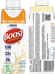 BOOST Chocolate 8oz bottle ready for quick energy.