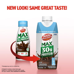 BOOST Glucose Control pour showing a silky shake for quick nourishment