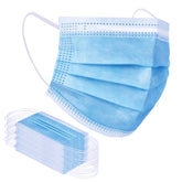Borje blue disposable face mask in a 100-piece pack for everyday protection.
