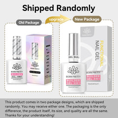 Born Pretty 8-in-1 nail-extension shot suggests length buildup and durability.