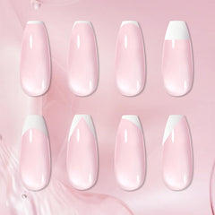 Born Pretty white gel nail polish for bright French tips.