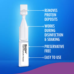 Clear, odorless formula shown for comfortable wear after cleaning.