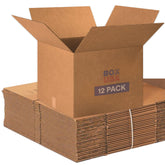 BOX USA large moving box front view, sturdy 65 lb capacity for safe packing