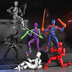 BOZOBO T13 action figure set on desk display for collection and gifts