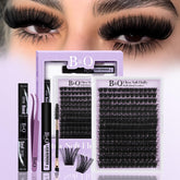BQaugen fluffy lash clusters kit ultra-soft close-up for dramatic volume
