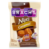 Brach's Nips caramel candy packaging shown for sharing.