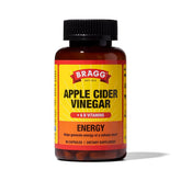 Bragg Energy ACV capsules bottle front for daily energy support.