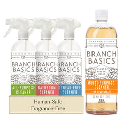 Branch Basics concentrate pour bottle ready for versatile cleaning tasks