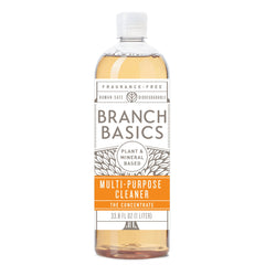 Branch Basics Concentrate bottle pour enables safe, controlled cleaning.