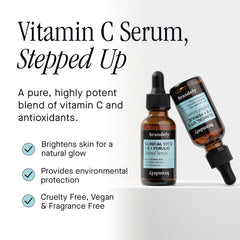 Brandefy Vitamin C Serum application scene demonstrates skin prep for glow.