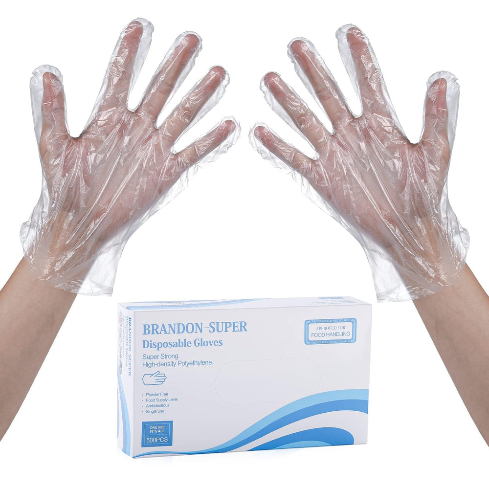 Brandon-super disposable gloves pack-500 for kitchen-use and food handling.