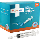 BRANDZIG 5ml syringe with cap bulk pack for safe, measured doses