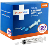 BrandZIG 10ml oral syringe with cap for precise, needle-free dosing.