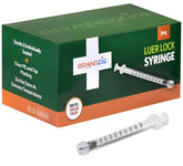 Brandzig 1mL syringe, individually wrapped, ideal for sterile handling and precise dosing.