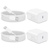 BRASAG 20W PD fast charger block – front view for rapid iPhone charging.