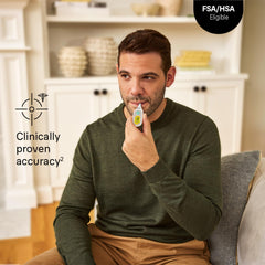 Braun Digital Thermometer color-coded display clearly indicates fever level
