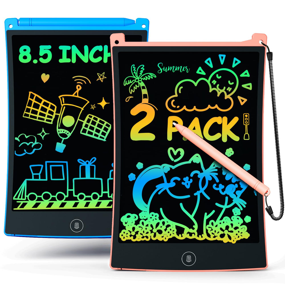Bravokids 2pack LCD writing tablet 8.5 inch, kid-friendly and portable for scribbles.
