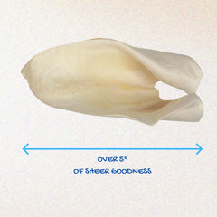 Brazilian Pet cow ears size over five inches suitable for larger dogs