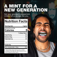 Breath Death zinc crystal mint with odor-fighting power for confident chats
