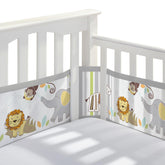 BreathableBaby breathable mesh liner on a full-size crib with four-side coverage.